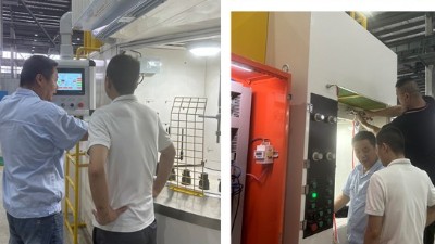 汽車零件自動(dòng)噴膠機(jī) 迎寧波汽車部件制造客戶現(xiàn)場(chǎng)驗(yàn)收